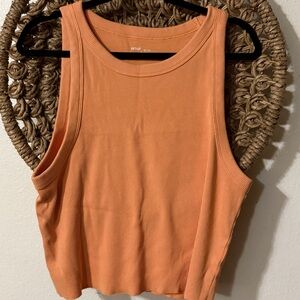 Aerie Vibrant Orange Ribbed Tank Top